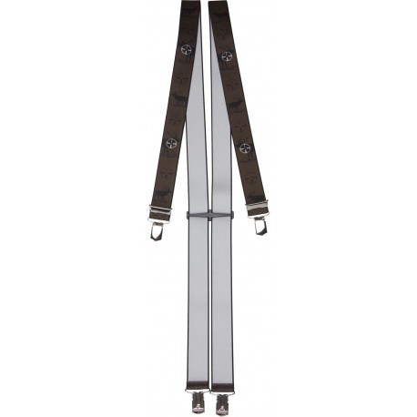 Breite Hosenträger mit Jagdmotiv